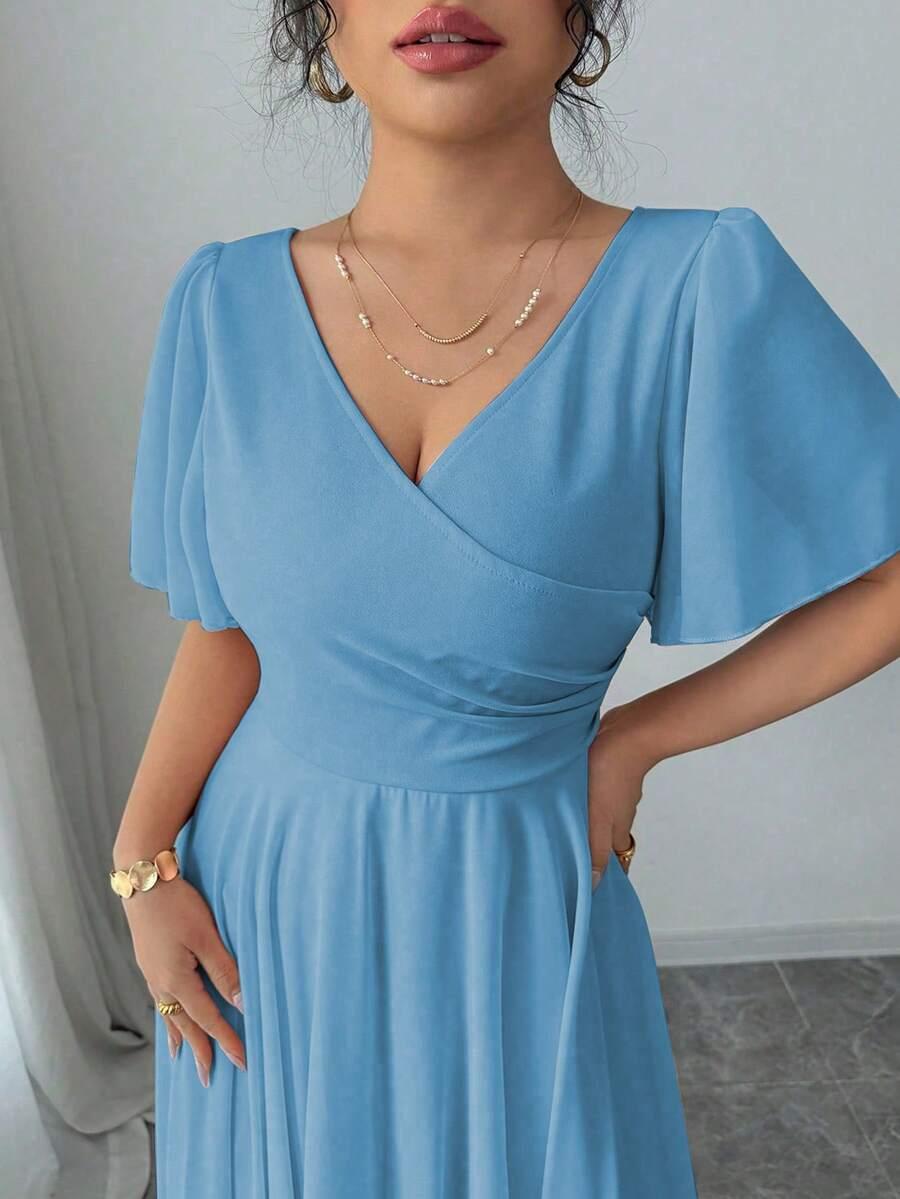 NIEBIESKA MAXI SUKIENKA