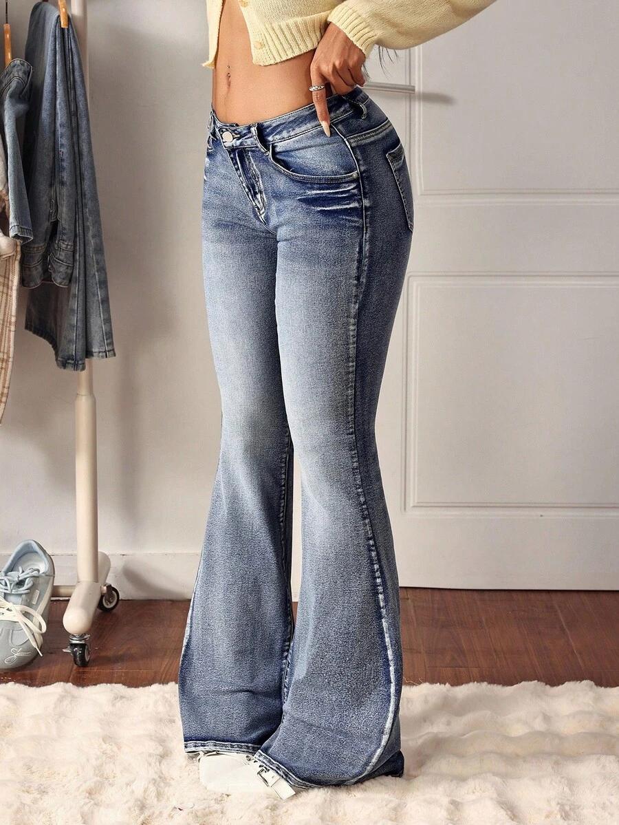 NIEBIESKIE SPODNIE JEANS