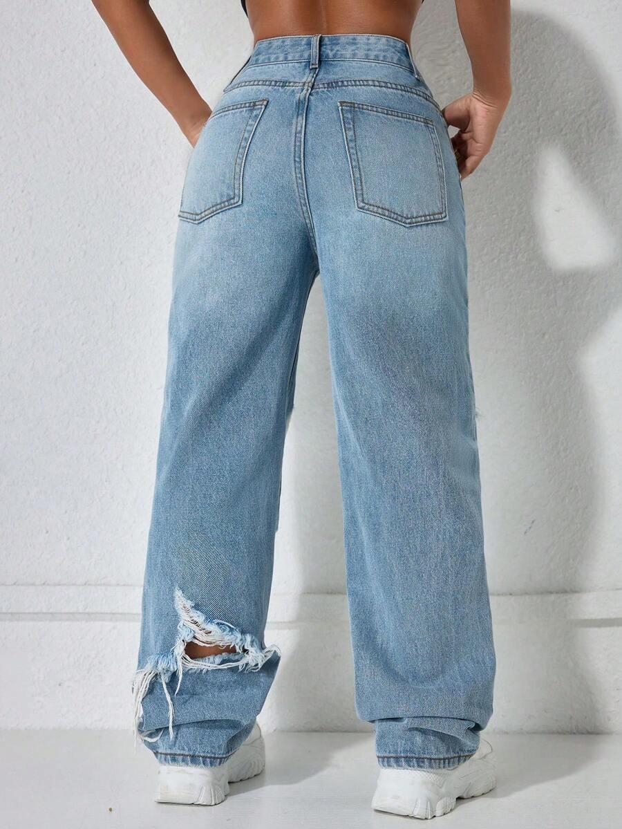SPODNIE JEANS WYSOKI STAN