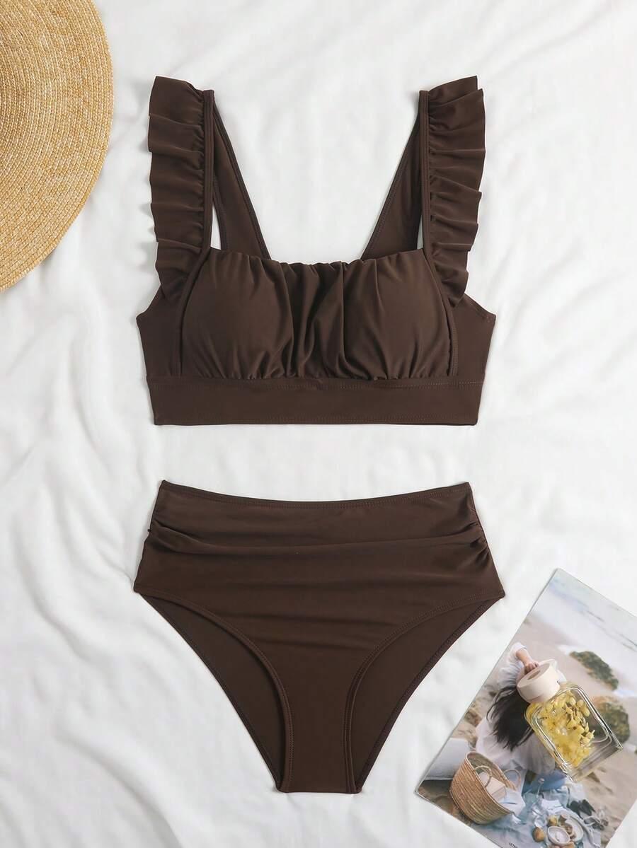brązowa góra od bikini