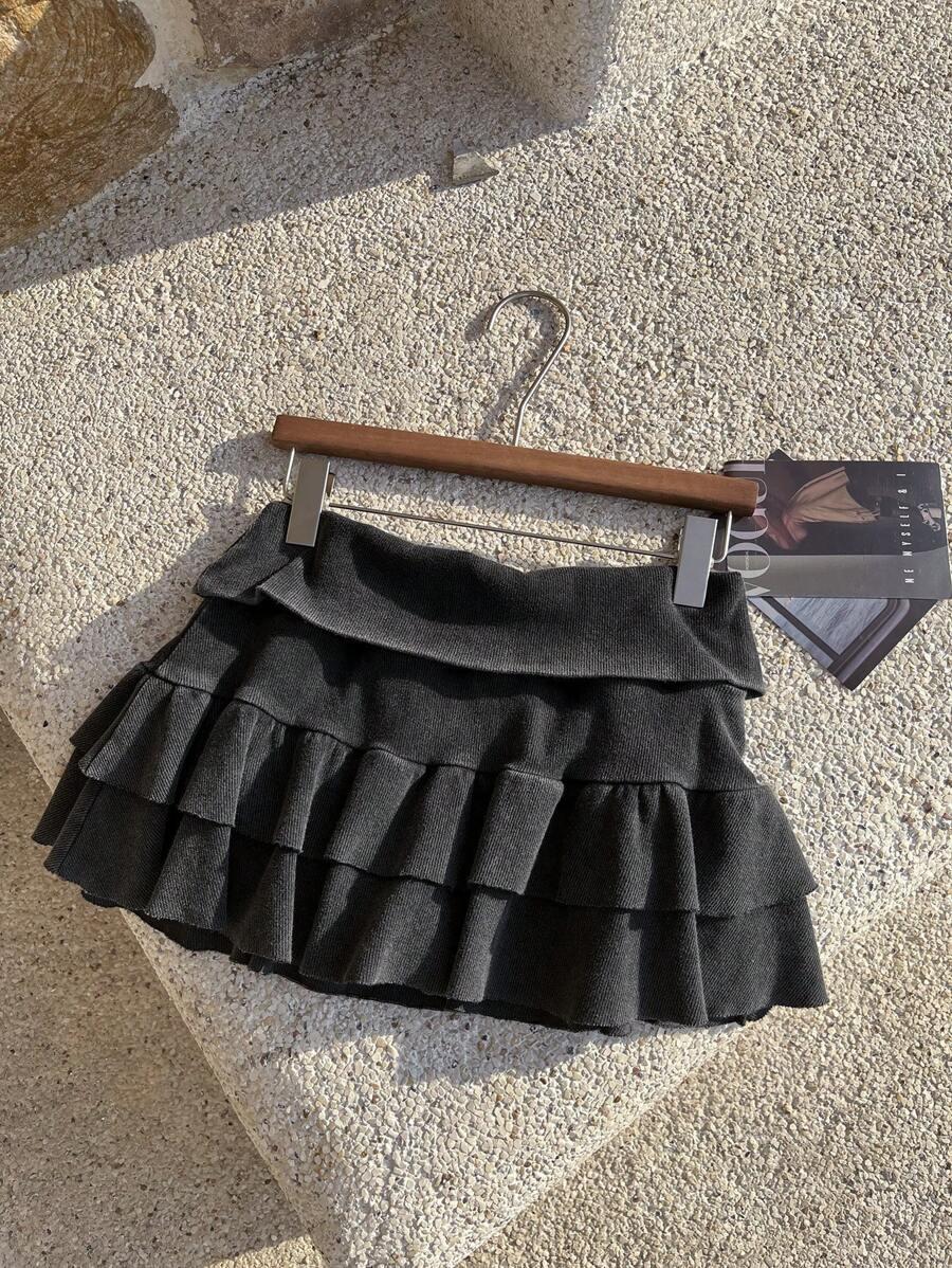 szara mini spódnica 