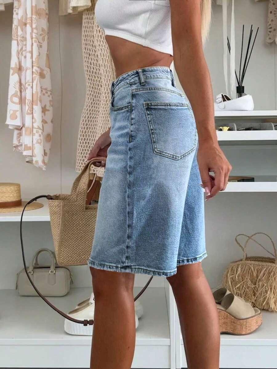 NIEBIESKIE SPODENKI JEANS