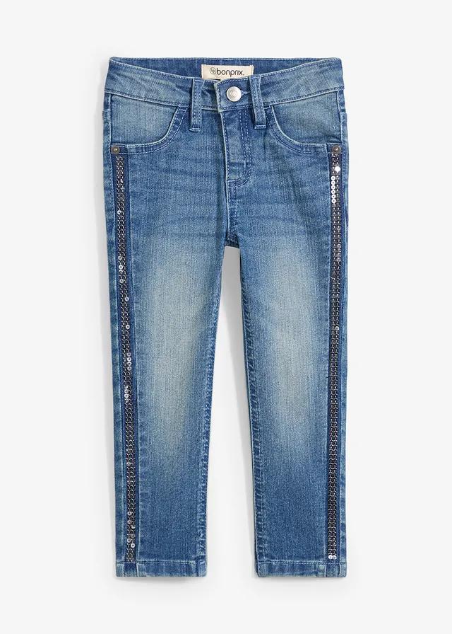 JEANSY SKINNY Z CEKINAMI