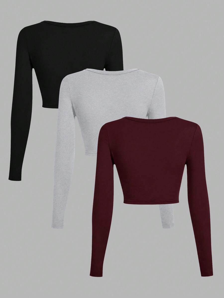 bluzka długi rękaw 2-pack