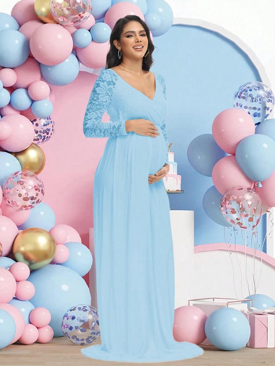 NIEBIESKA MAXI SUKIENKA