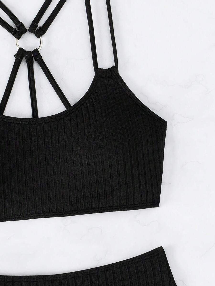 CZARNY KOMPLET BIKINI 