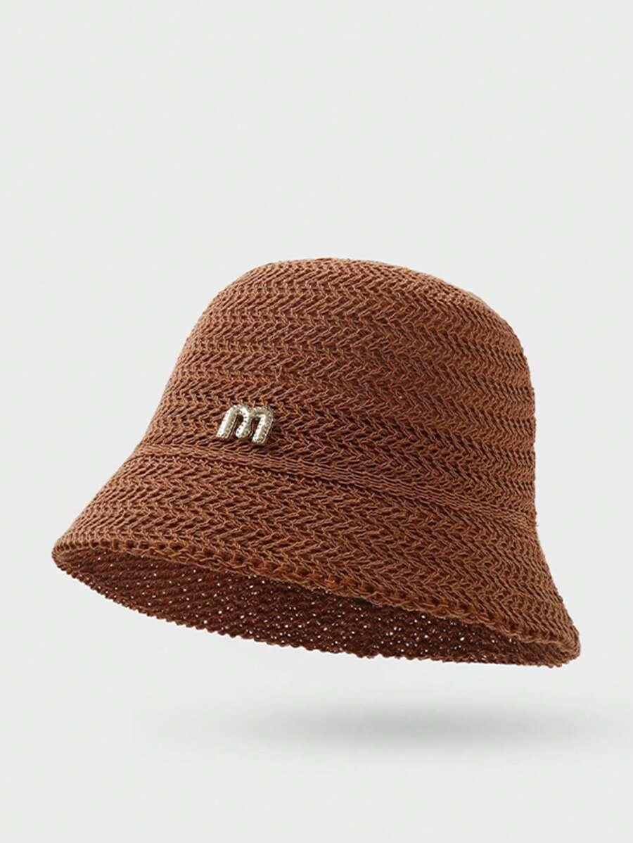 BRĄZOWY KAPELUSZ BUCKET HAT