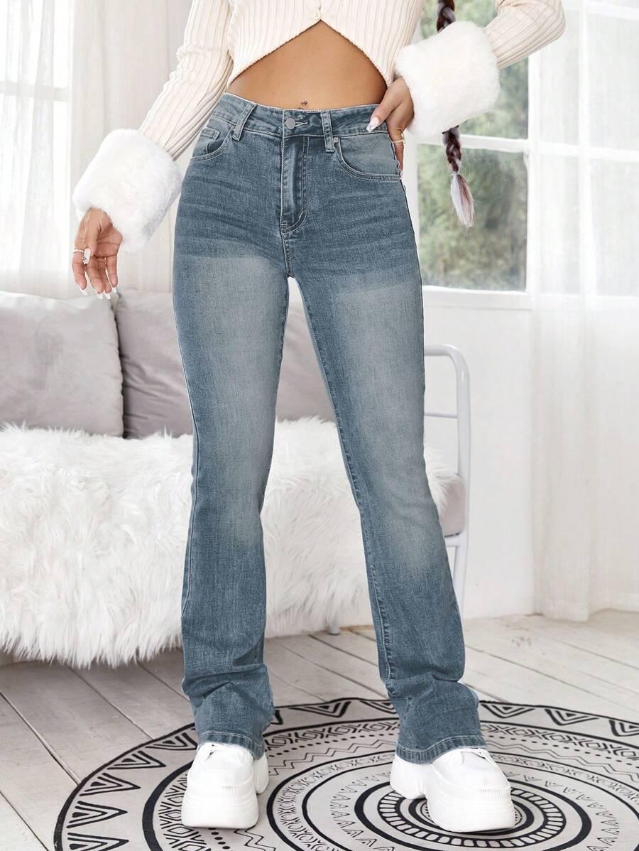 NIEBIESKIE SPODNIE JEANS
