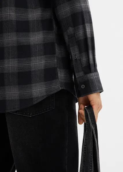 KOSZULA MĘSKA CASUAL BAWEŁNIANA W KRATKĘ PLUS SIZE