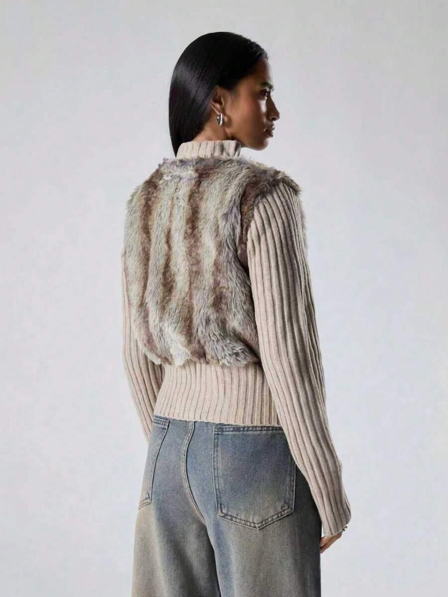 bluza futerko zamek