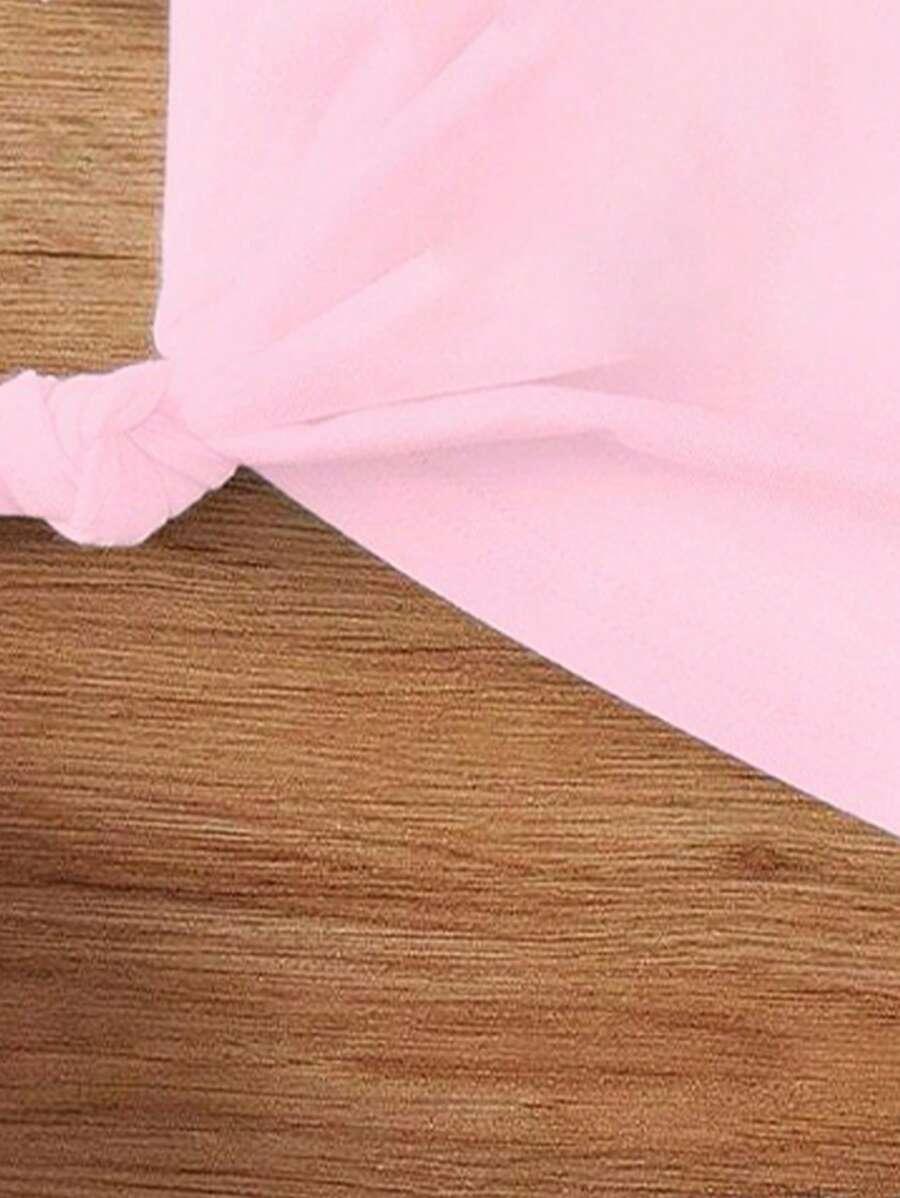 różowy t-shirt nadruk