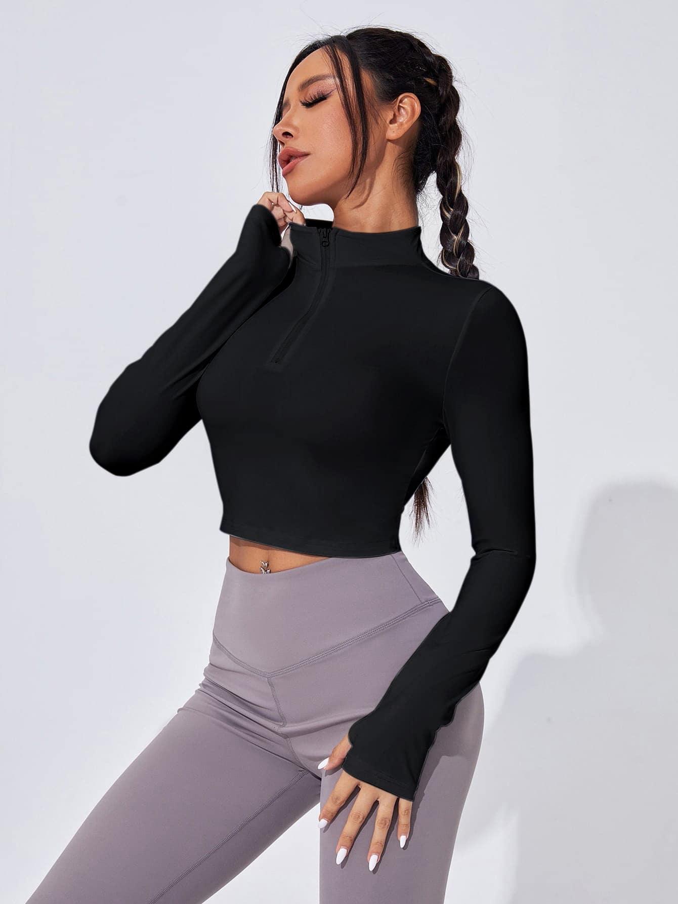 CZARNA BLUZKA ZAMEK