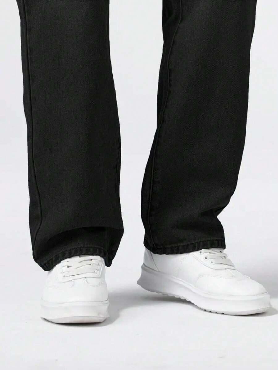 CZARNE SPODNIE JEANS