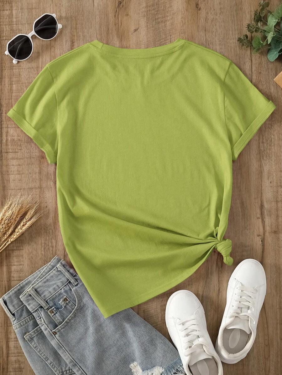zielony t-shirt basic