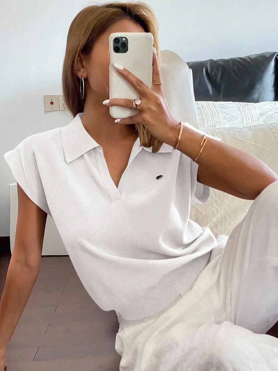 BIAŁA BLUZKA KOŁNIERZYK