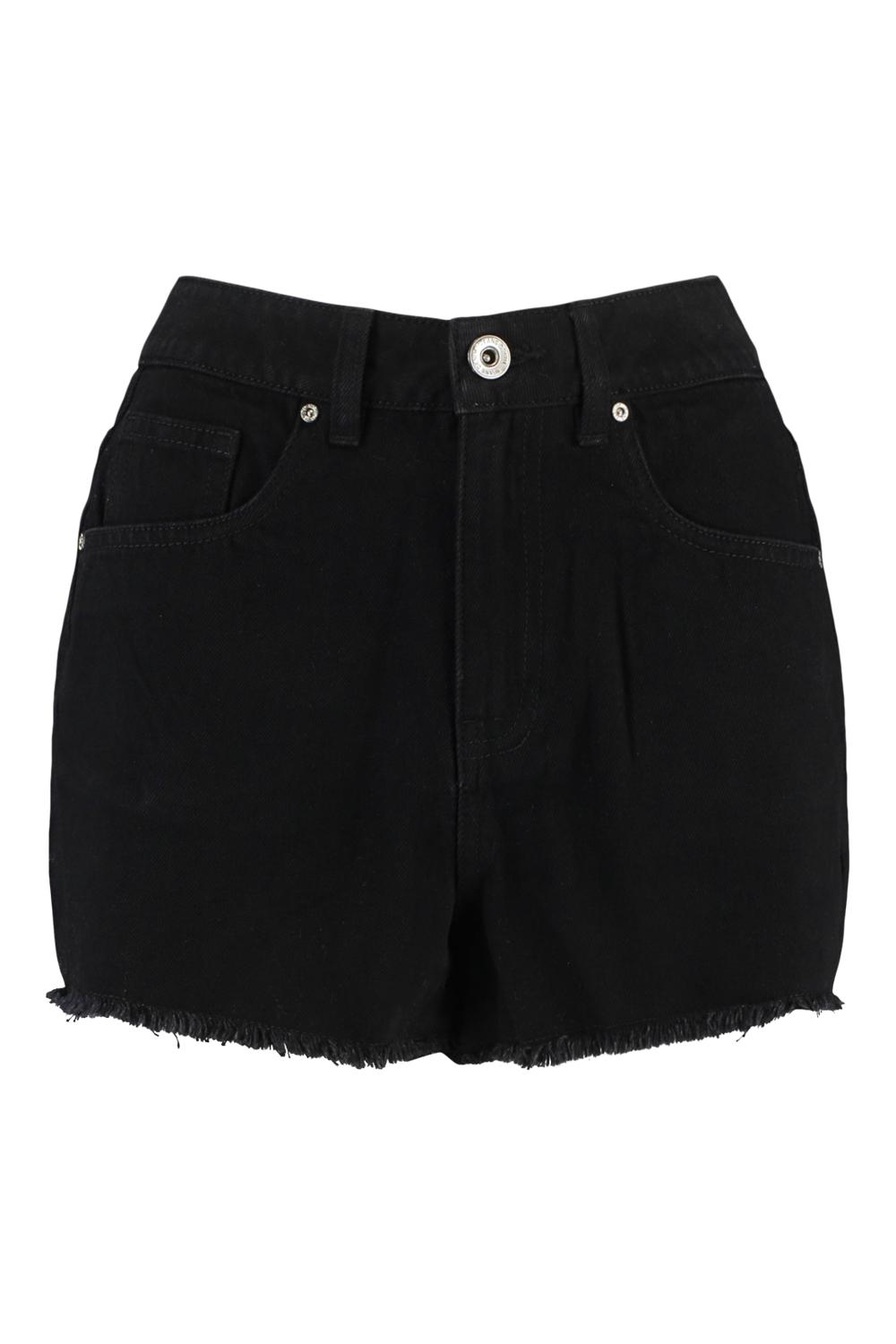 czarne spodenki jeans