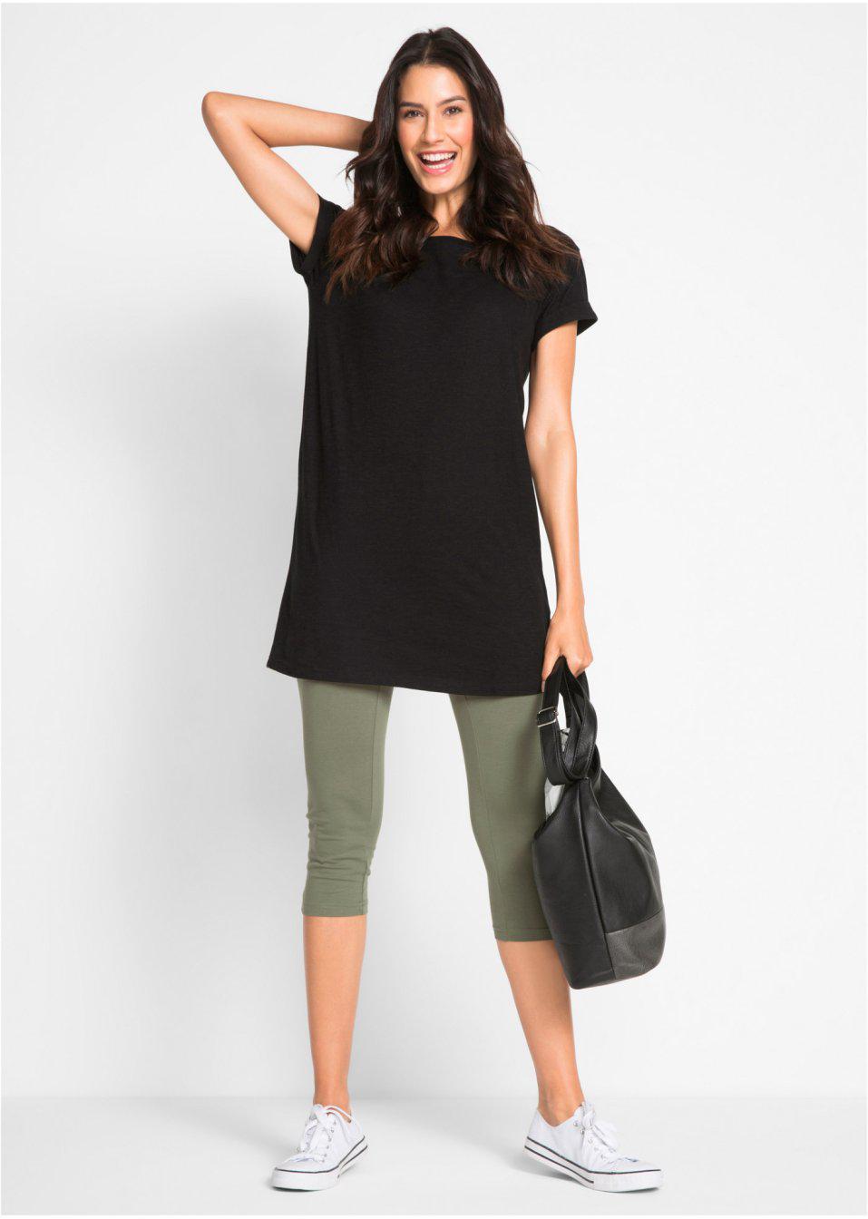 CZARNE LEGGINSY 3/4