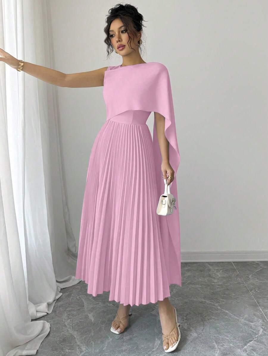 plisowana maxi sukienka