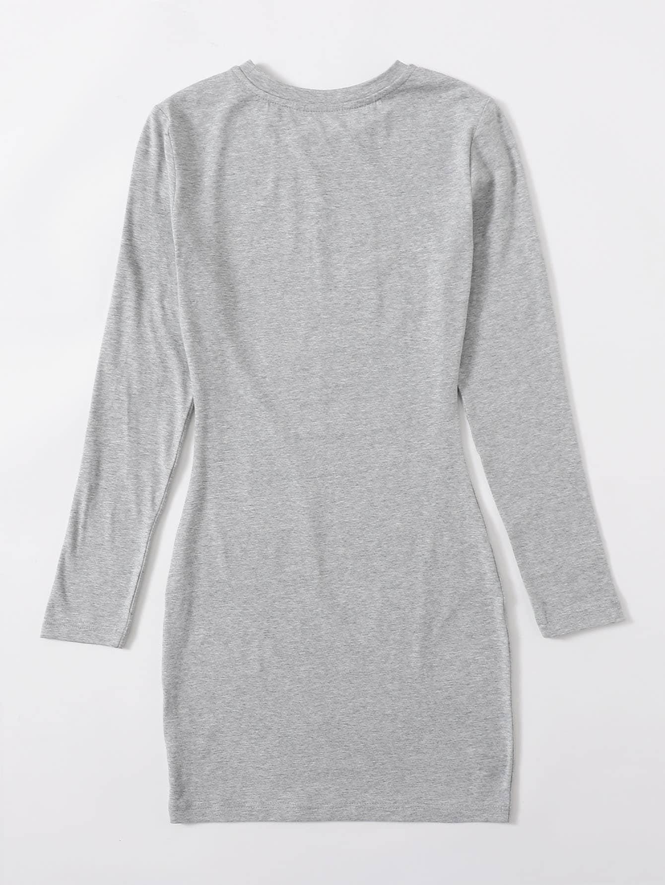 szara mini sukienka 