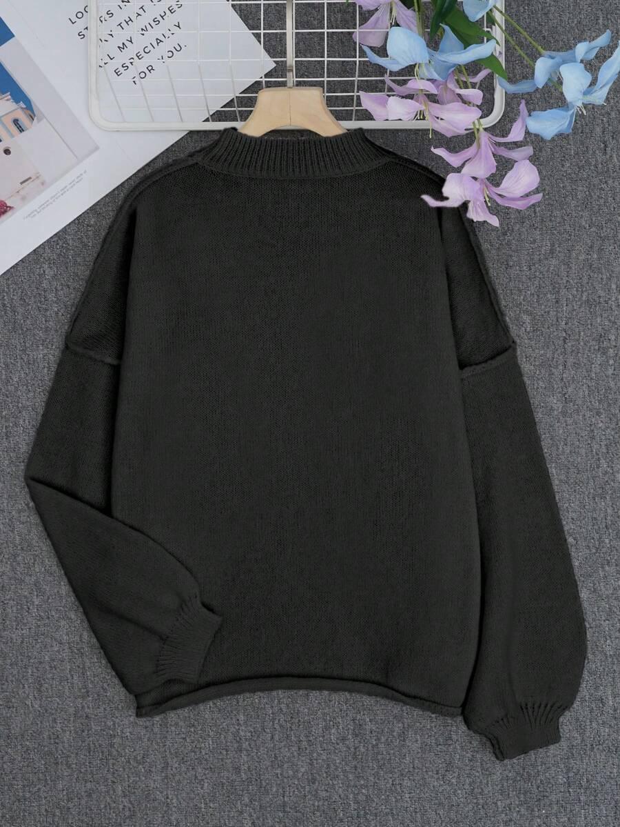 CZARNY SWETER OVERSIZE