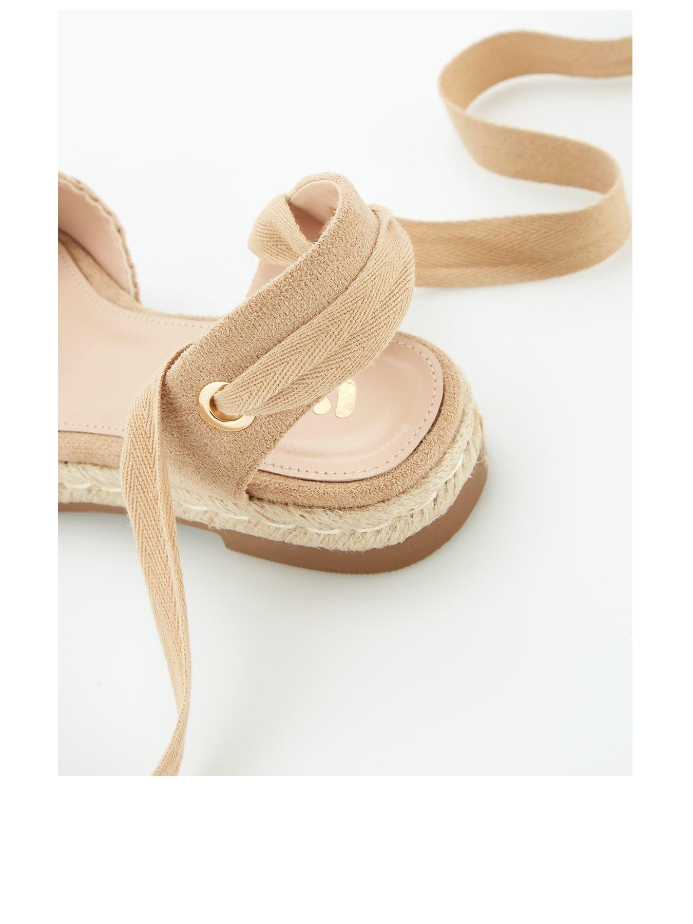 V BY VERY ESPADRYLE SANDAŁY WIĄZANE