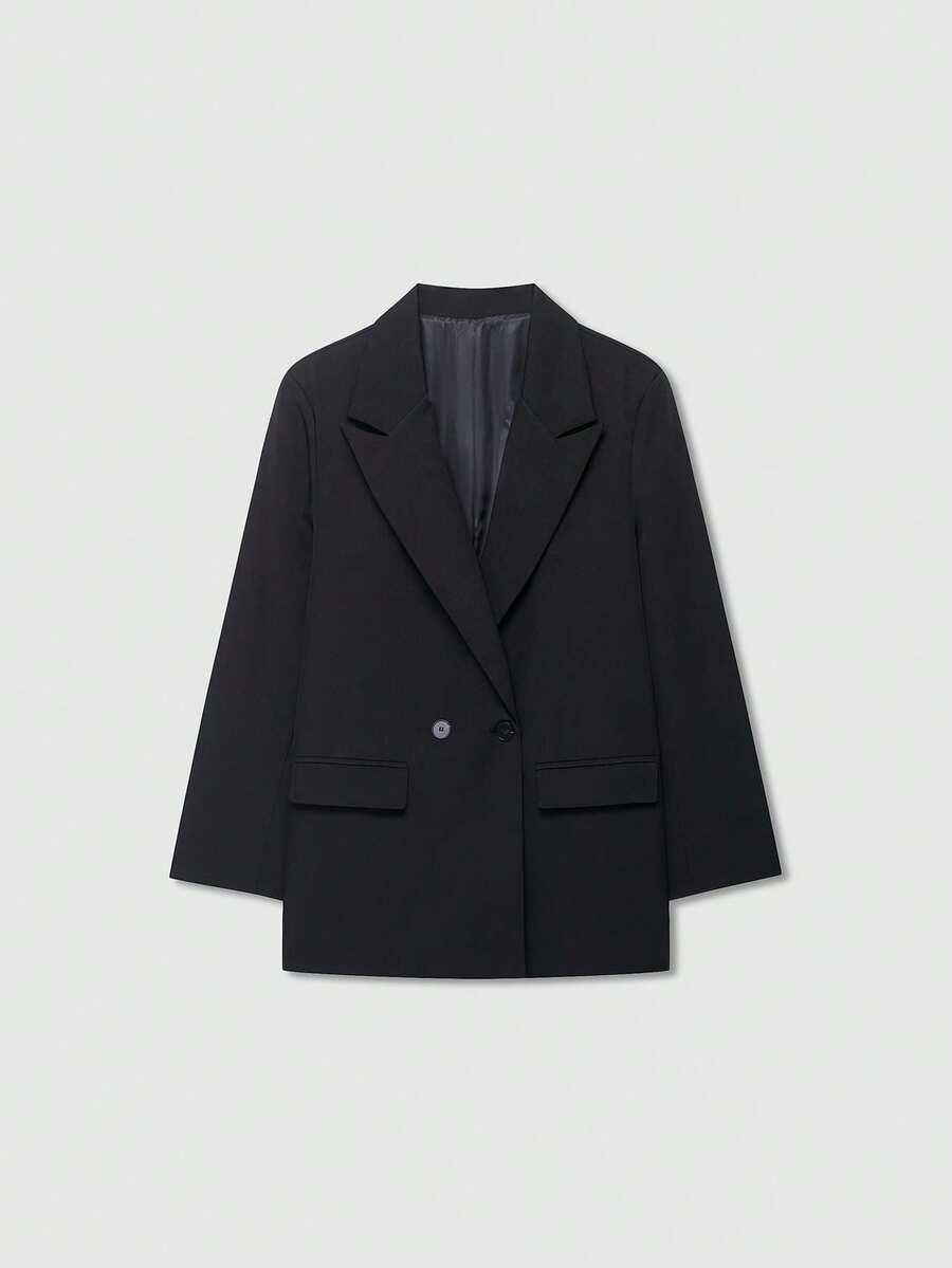 CZARNA MARYNARKA OVERSIZE