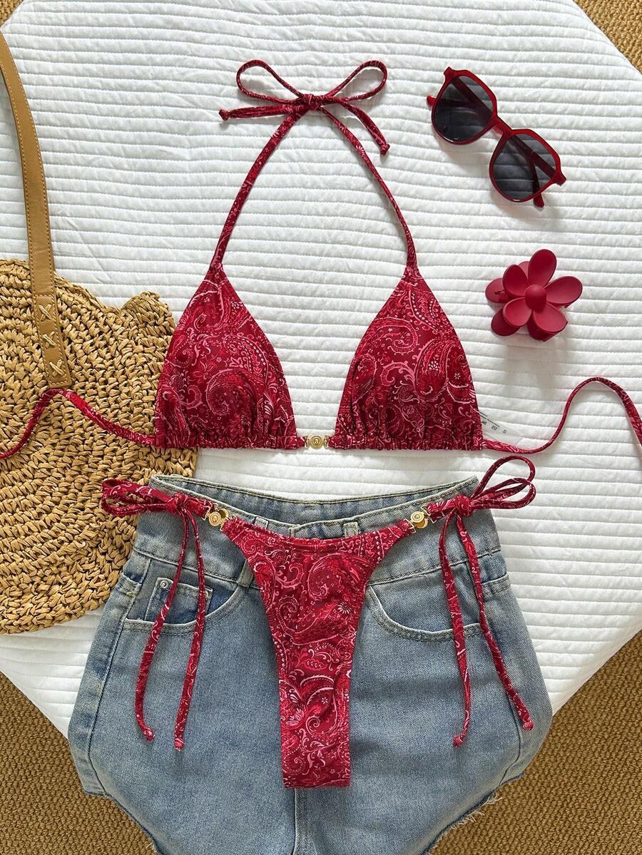 WIĄZANE BIKINI DWUCZĘŚCIOWE