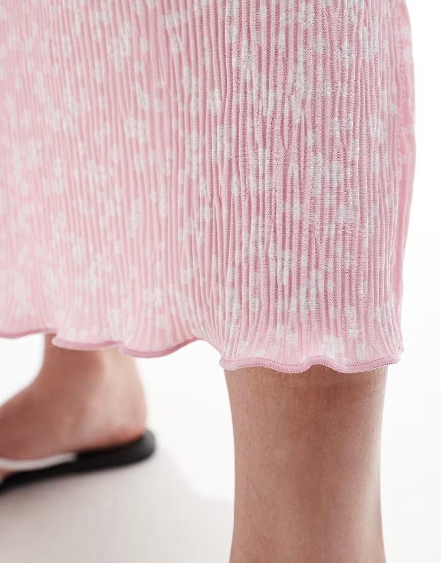 PLISOWANA MIDI SUKIENKA PRINT