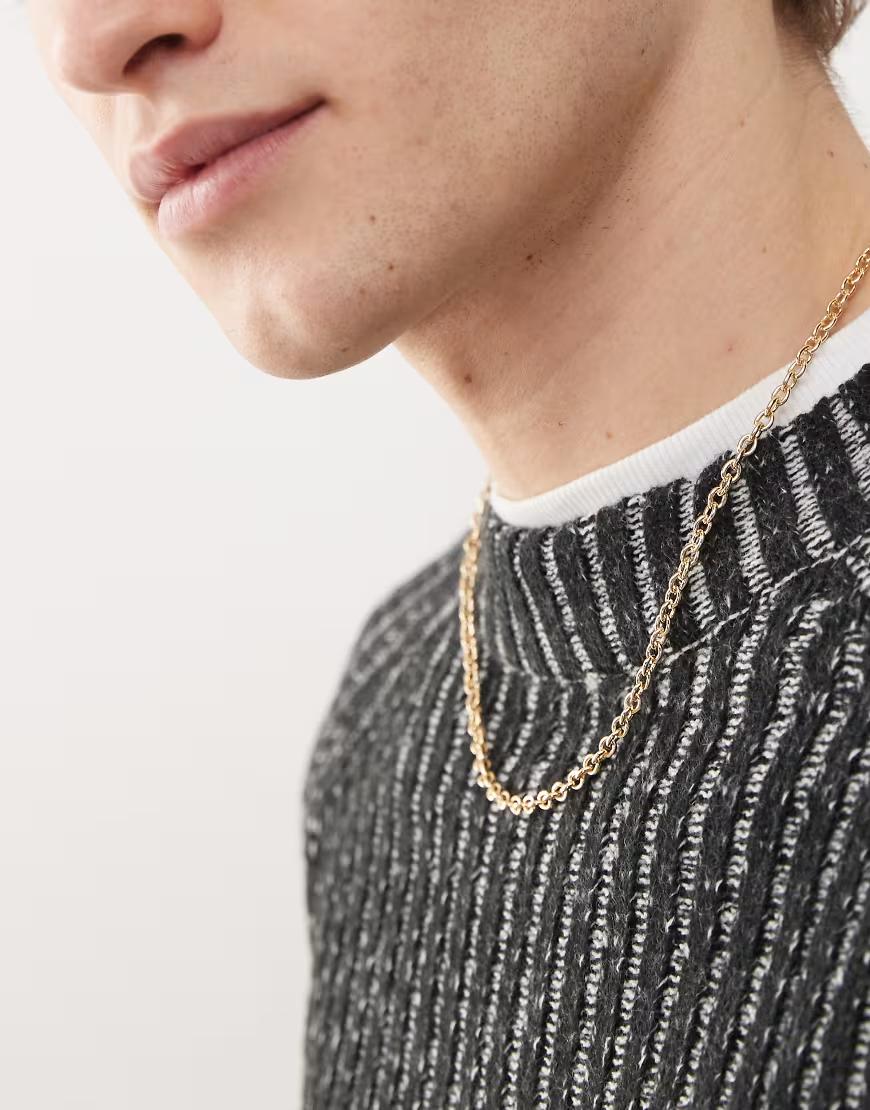 złoty łańcuszek splot