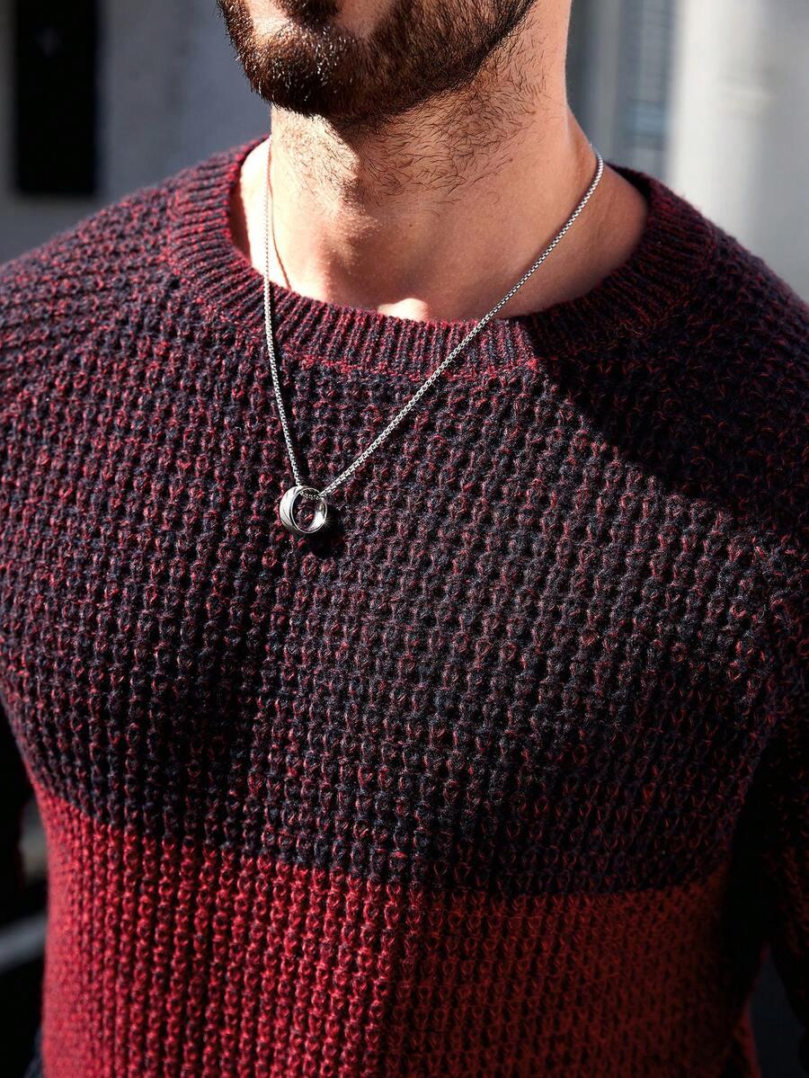 kolorowy sweter print 