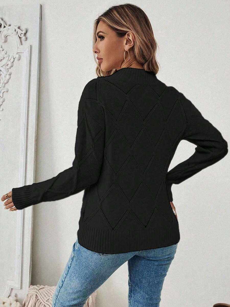 CZARNY SWETER STÓJKA