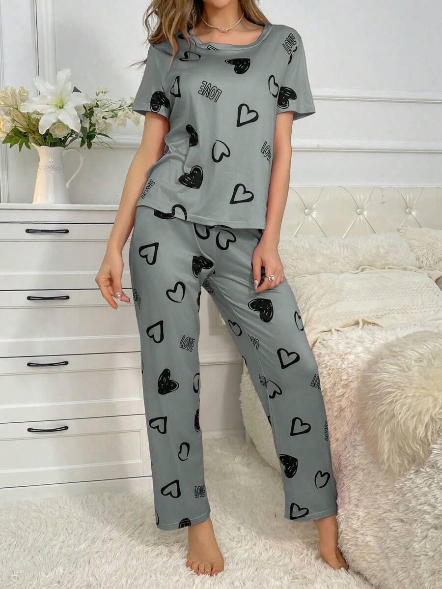 T-SHIRT SPODNIE KOMPLET PIŻAMA