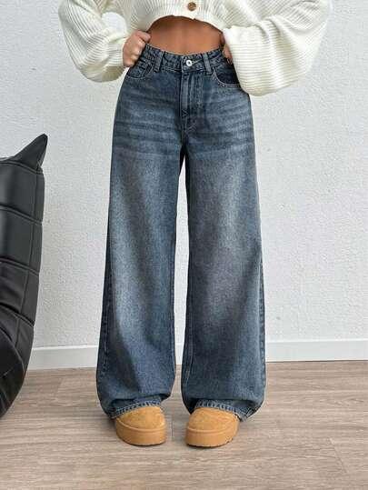 NIEBIESKIE SPODNIE JEANS