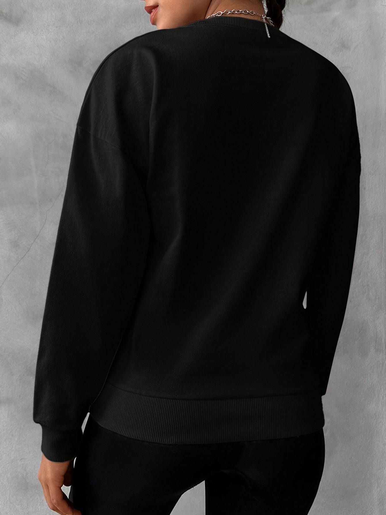 czarna bluza basic