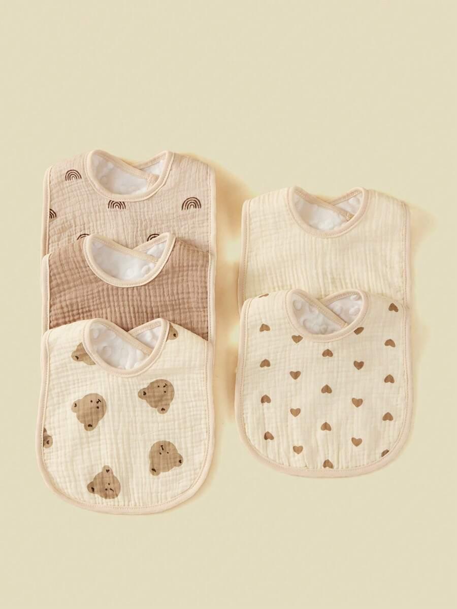 materiałowy śliniak 5-pack