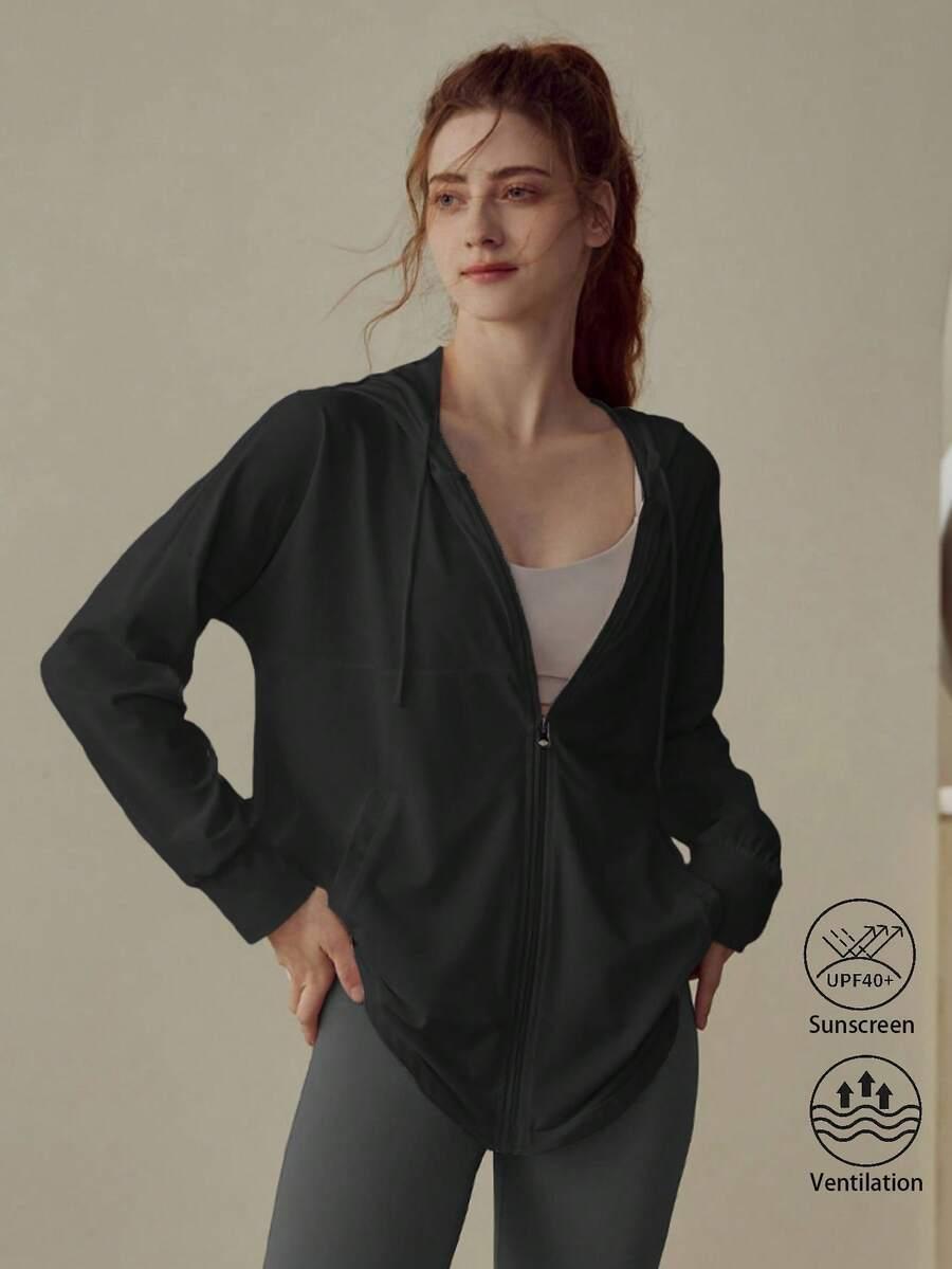 CZARNA BLUZA KAPTUR ZAMEK 