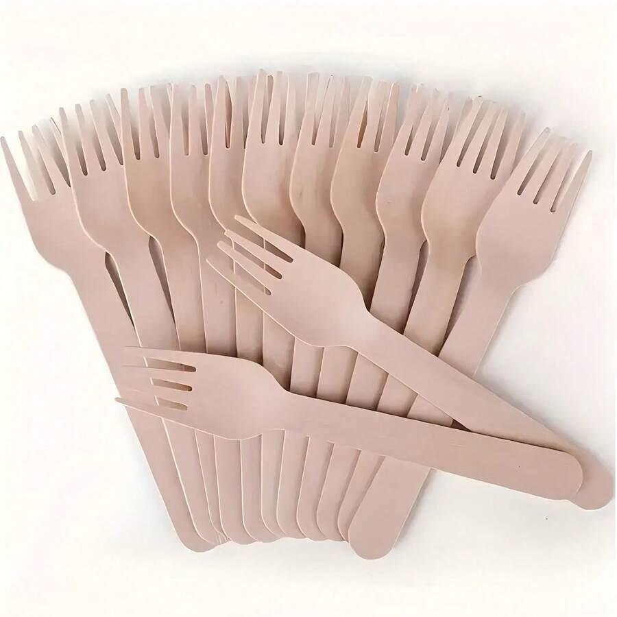 drewniany widelec 25-pack