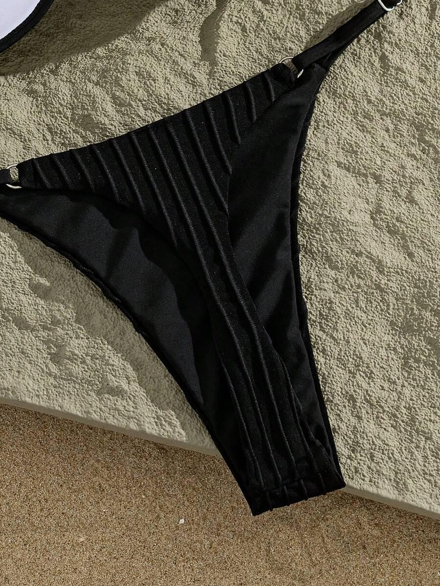 CZARNY DÓŁ OD BIKINI STRINGI