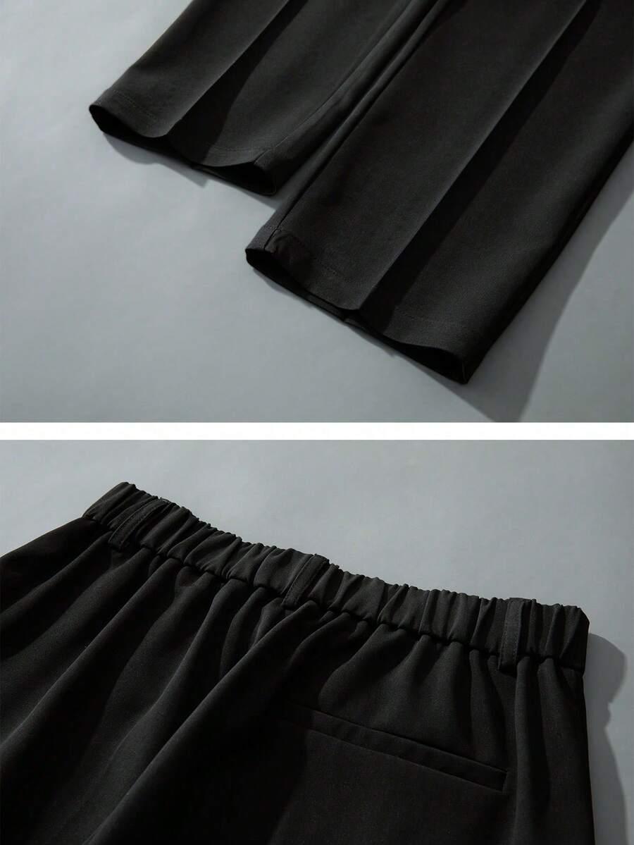 CZARNE ELEGANCKIE SPODNIE
