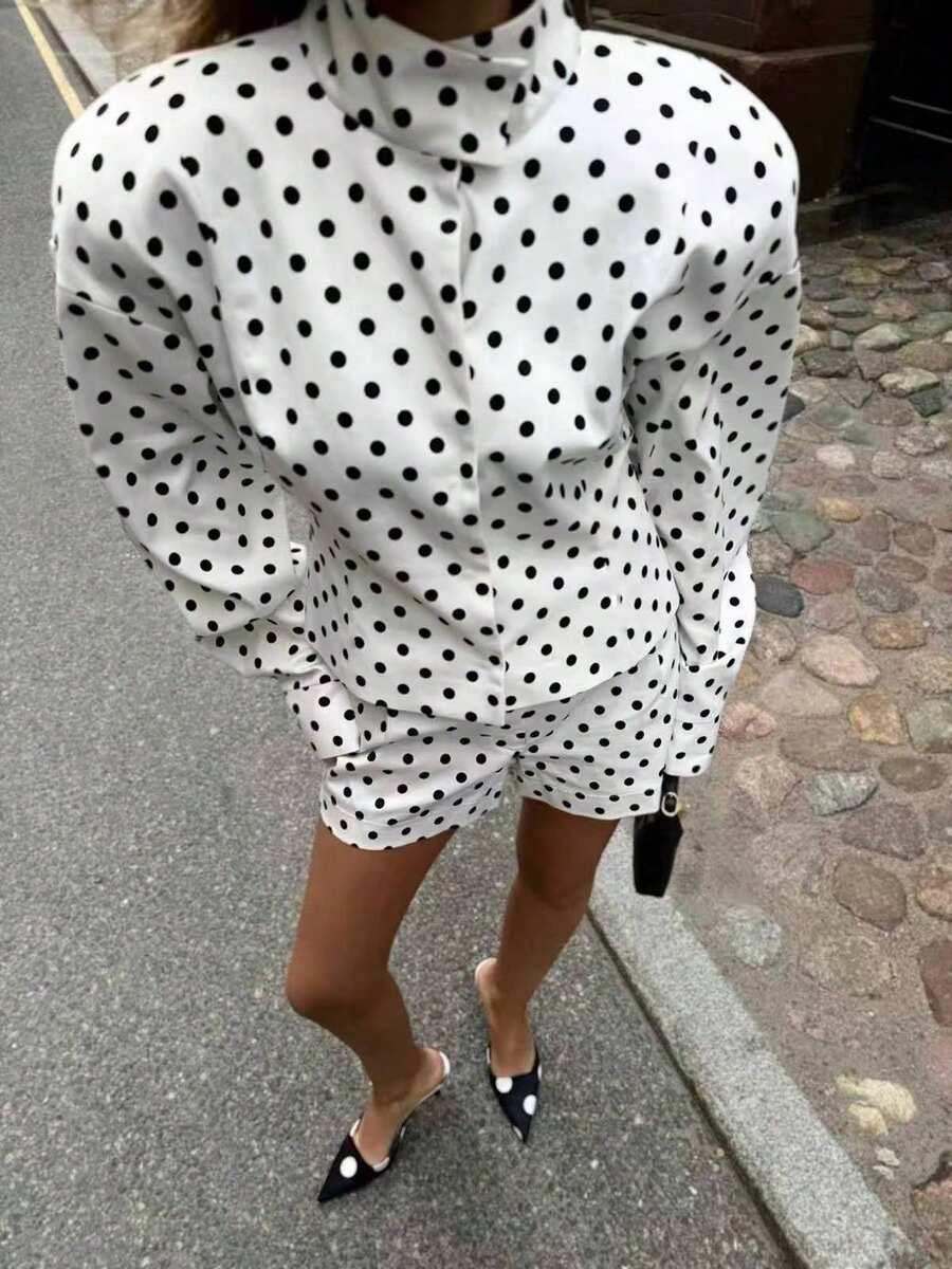 KRÓTKA KOSZULA OVERSIZE W KRATĘ