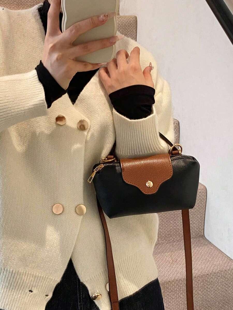 czarna mini torebka 