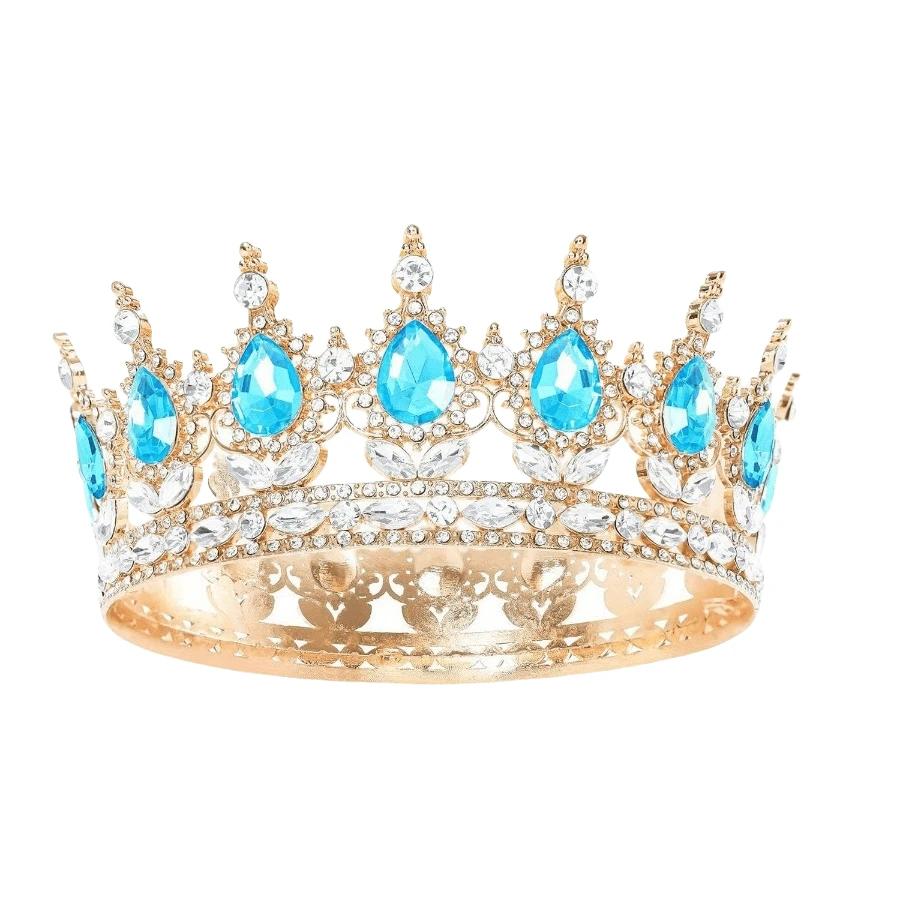 złota korona diadem zdobienia