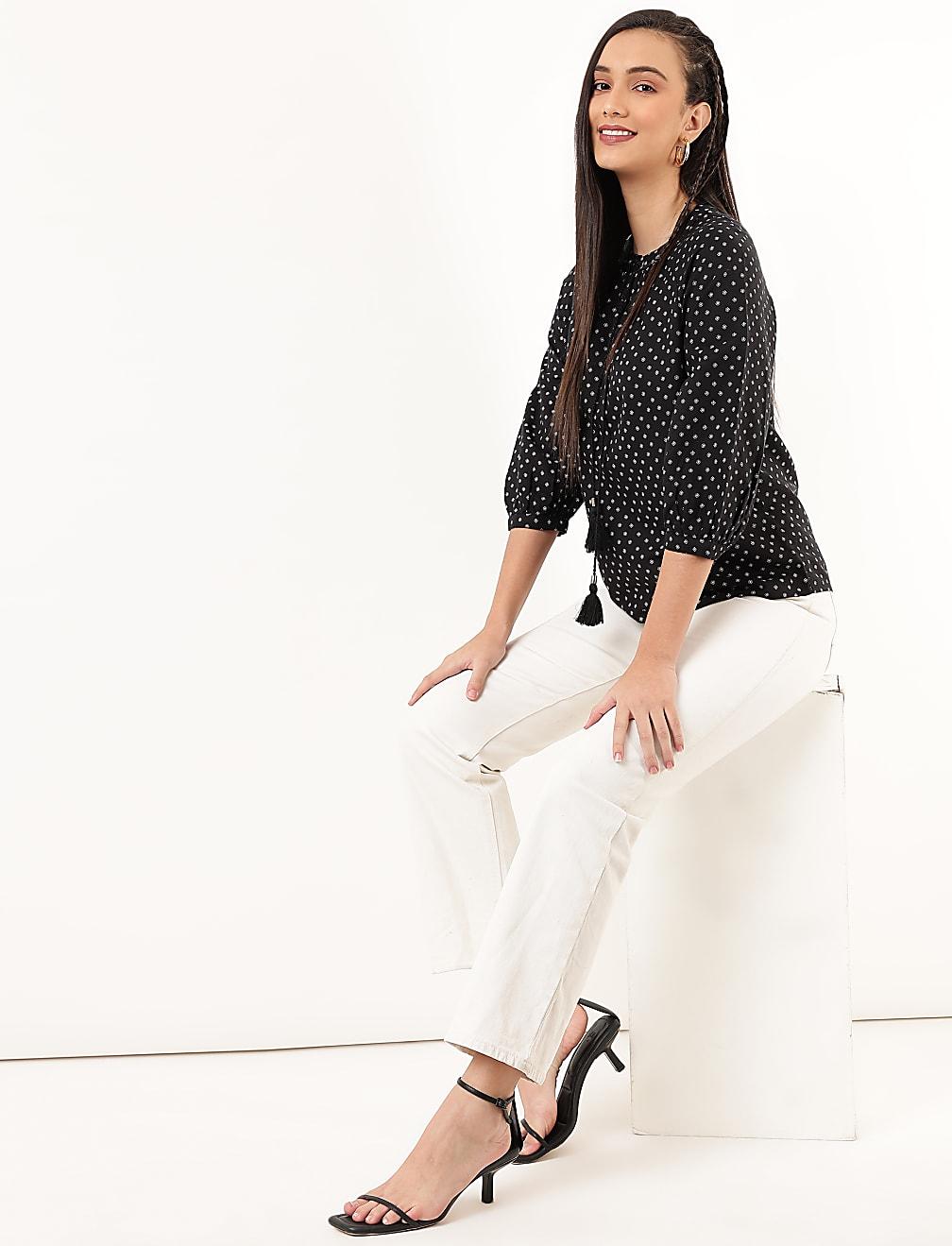 czarna bluzka T52-2527K-Y4