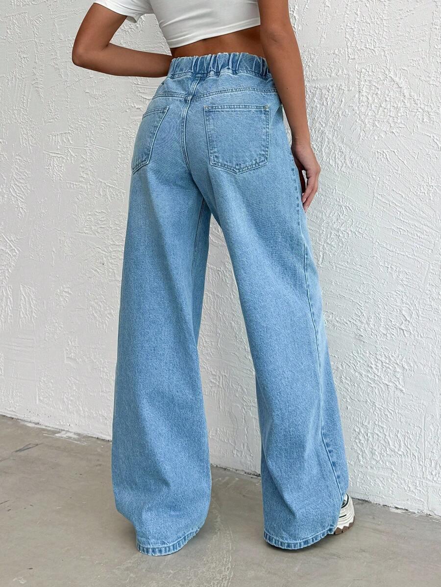 SPODNIE JEANS WYSOKI STAN