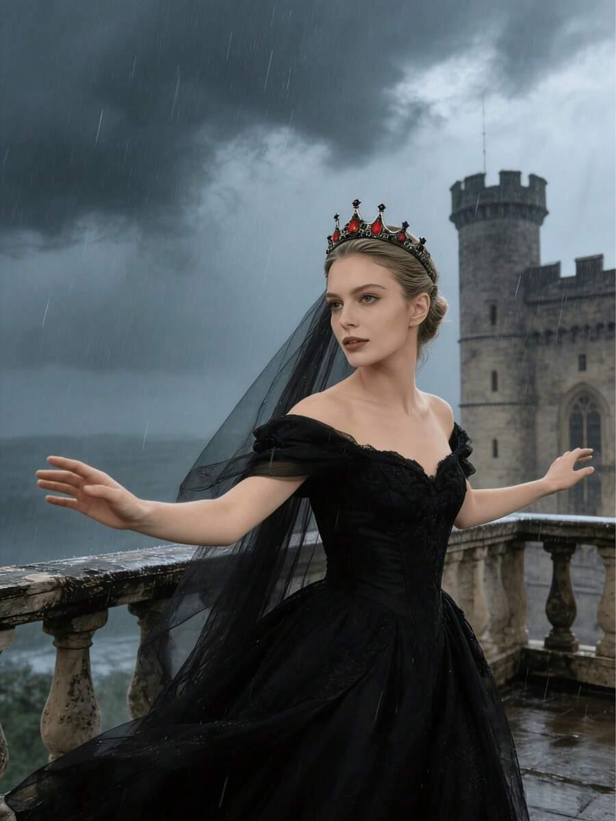 złota tiara zdobienie