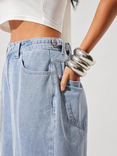NIEBIESKIE SPODNIE JEANS