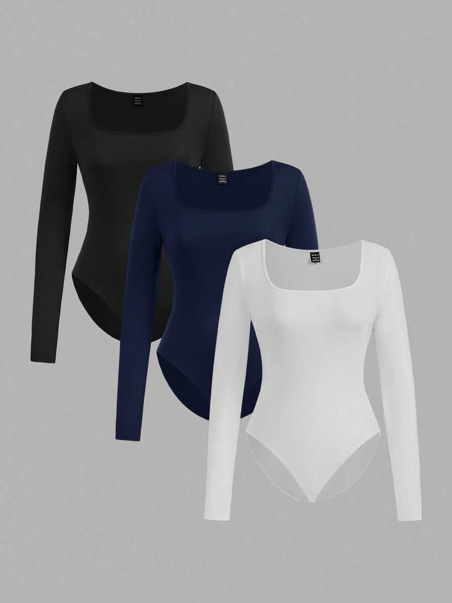 body długi rękaw 3-pack