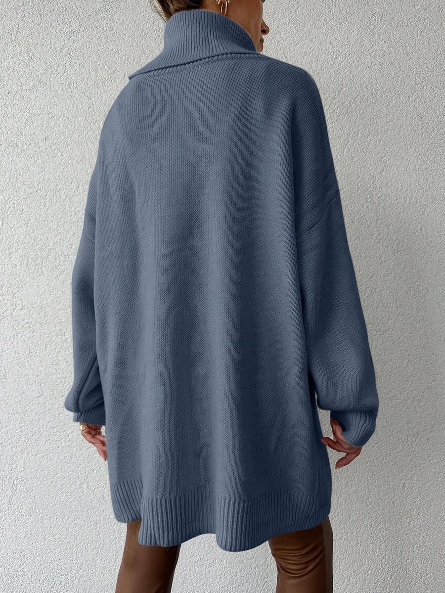niebieski sweter golf