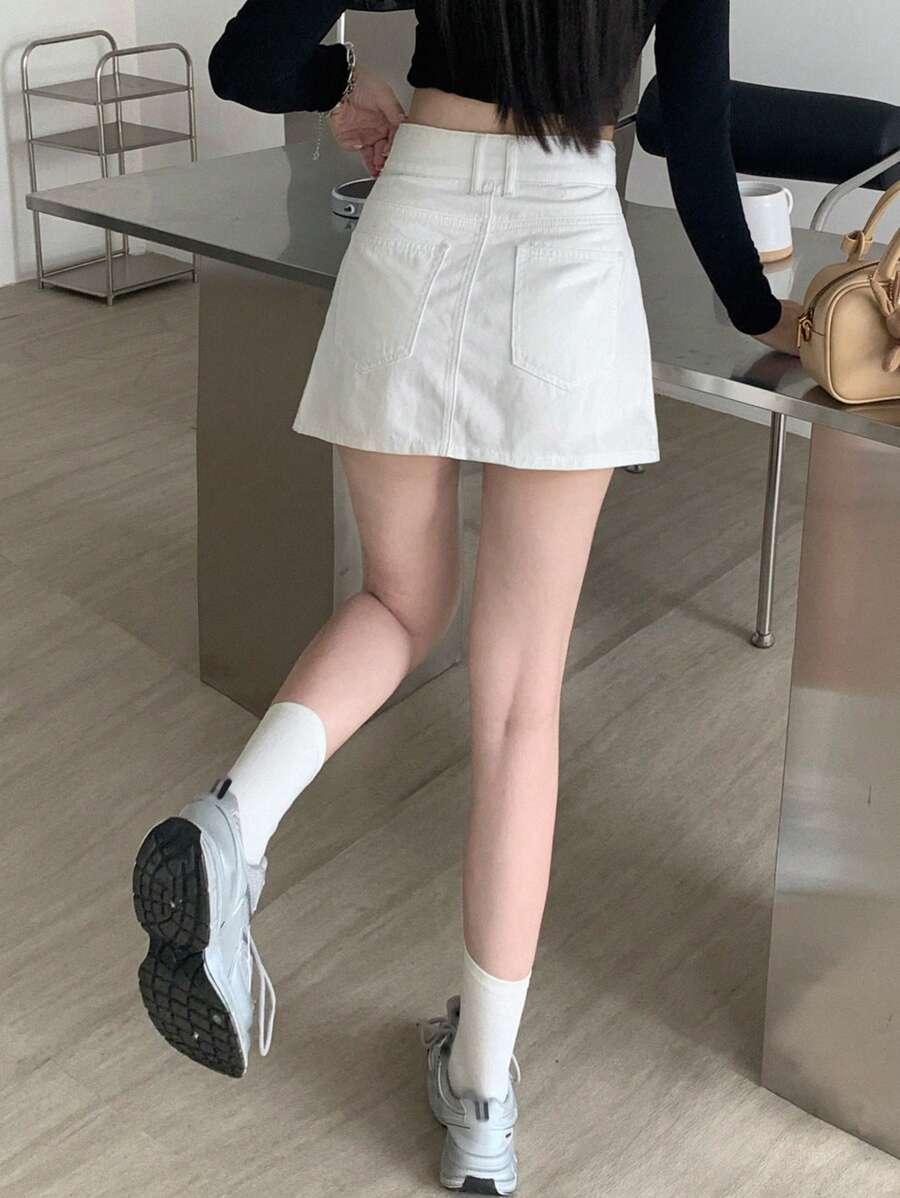 JEANSOWA MINI SPÓDNICA