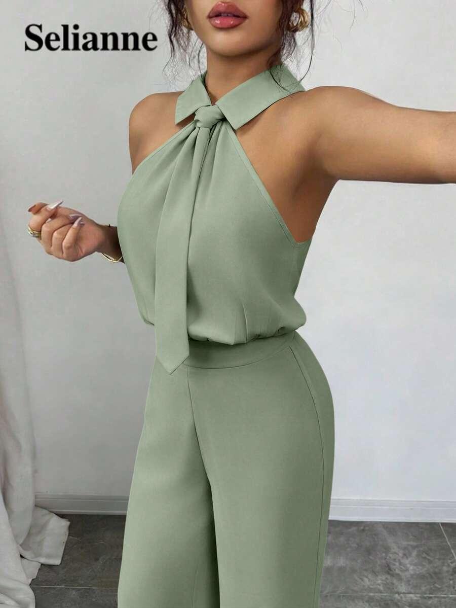 ZIELONY KOMBINEZON CASUAL